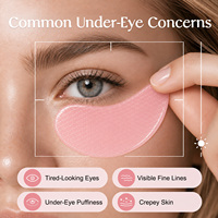 YECUCE Hydraterende Cafeïne Niacinamide Retinol Zalm DNA Koelende Onderoogmasker PDRN Hydrogel Oogpatches voor Zwellingen en Donkere Kringen