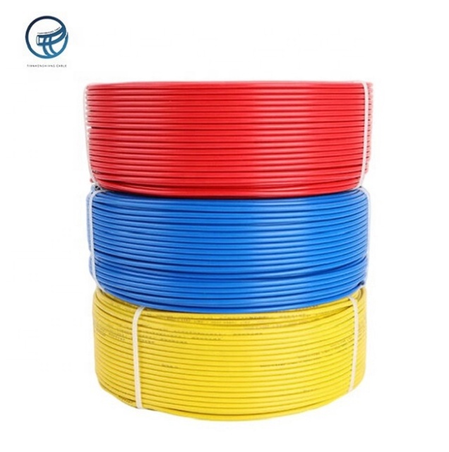 Factory Supply H07V-U H07V-R 1.5mm 2.5mm 4mm 6mm 10mm Insulated Electrical Cable Wire for House Wiring 450/750v