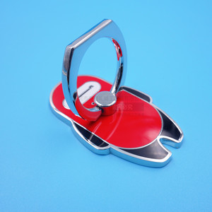 Support de téléphone personnalisé en alliage de zinc avec motif de dessin animé, adhésif arrière, fixation de bureau, couleur rouge - Product Image 1