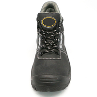 Chaussure de travail MaxiTough à coupe moyenne en cuir, résistante aux perforations et à l'huile, avec semelle en PU, embout en acier, imperméable, légère et de sécurité pour l'usine