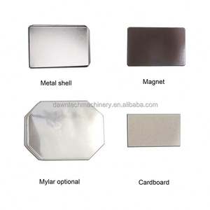 1000 piezas de materiales para imanes de nevera + cortador de papel + máquina para hacer imanes rectangulares de hojalata de 53*80 mm - Product Image 3