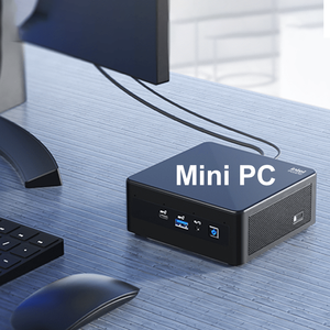 Casing PC Mini untuk game, casing Micro ATX 8L Compact Steel, USB tipe-c, dukungan SSD/HDD, Intel Core N100, sistem kipas ultra-keren, kantor - Product Image 4