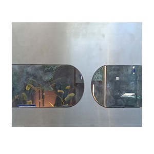 SS-001 Tusson che giấu Phễu thoát nước phòng tắm kép tuôn ra nhà vệ sinh tấm vuông chải + Chrome kết thúc thiết kế hiện đại đẩy nút - Product Image 1