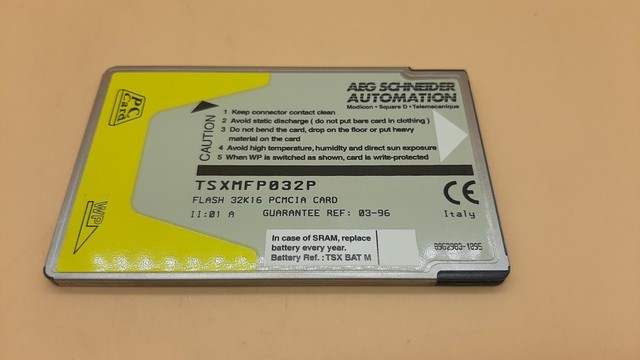 TSXMFP032P AEG / FLASH 32K 16 PCMCIA CARD