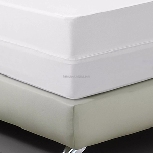 Nữ Hoàng Kích thước cao cấp chất lượng không gây dị ứng giường nệm encasement zippered bedbug không thấm nước bìa trắng dệt kim phong cách - Product Image 2
