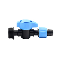 DaringFish Agriculture Système d'irrigation goutte à goutte avec ruban, Vanne de dérivation, Raccords rapides, en plastique durable et écologique 16/20mm