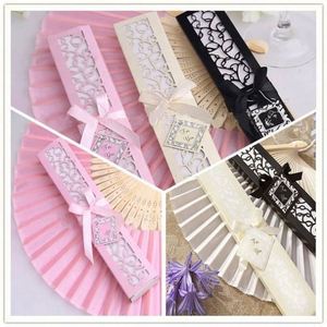 Abanicos de Mano Personalizados para Boda, de Papel de Bambú, Color Blanco, con Logotipo Impreso Personalizado, Estilo Japonés - Product Image 6