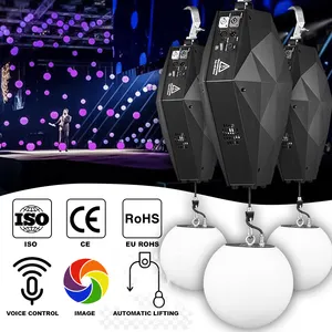 Interruttore luci eclipse fascio led sfera colorato dmx sistema di illuminazione cinetica luce da gioco