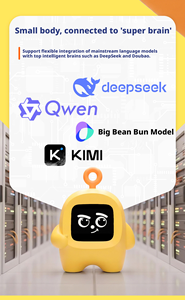 Machine d'apprentissage IA avec horloge, offrant compagnie et conversations éducatives pour les jeunes enfants. - Product Image 4