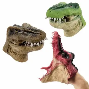 2022 динозавр Ручные куклы показывают пальцы игрушки из мультфильмов на руке куклы ролевые игрушки животные Акула динозавр театр детский подарок
