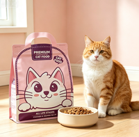 Sachet Doypack Premium pour Aliments pour Animaux, Pochette d'Emballage Stratifiée pour Chats avec Fermeture Refermable pour Présentation sur Étagère