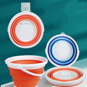 Multifunctional Portable Silicone Collapsible <b>Bucket</b> Handheld Outdoor Car Wash Fishing Travel Camping Home Use - Product Image 5