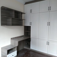 Armoire modulaire en MDF moderne blanche pour chambre principale, en acacia, bouleau, rustique, anthracite, taupe