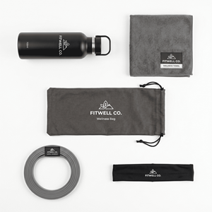 Set de Regalo Corporativo Personalizado, Kit de Bienestar con Botella Deportiva, Toalla, Banda de Resistencia, Diadema y Bolsa de Almacenamiento - Product Image 2