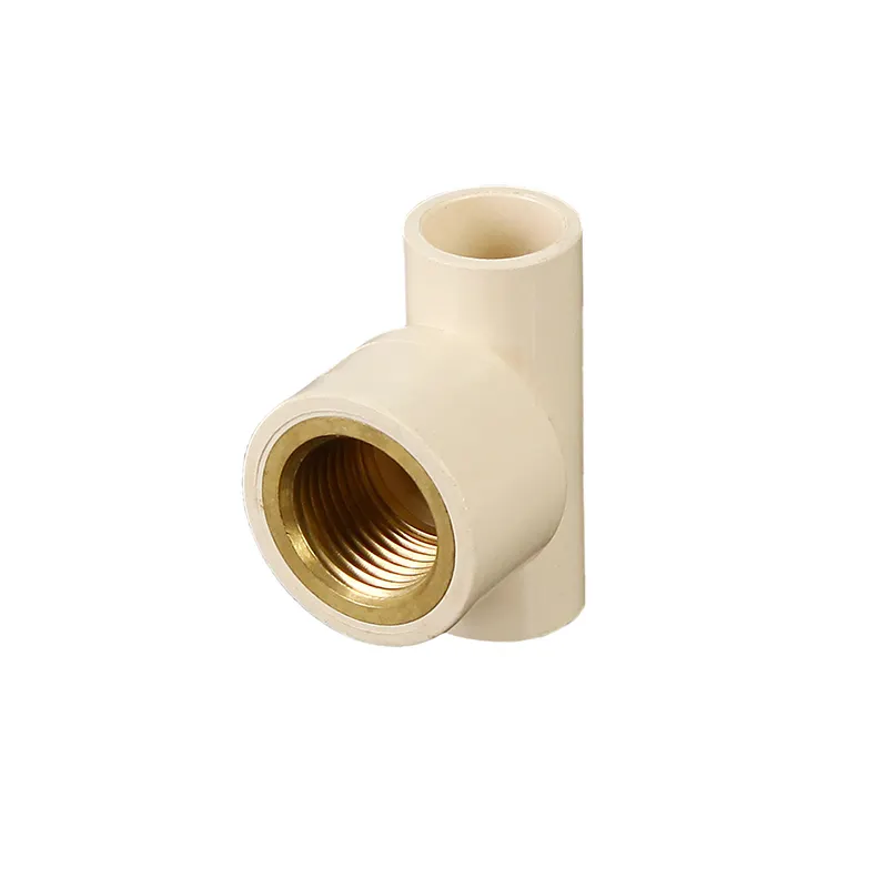 OEM Support Provide Free Samples Pvc Fittings Plumbing Pipe Brass Insert Cpvc Female Tee Pipe Fittings