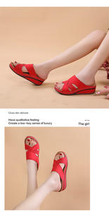 <span class=keywords><strong>Sandali</strong></span> <span class=keywords><strong>Estivi</strong></span> da Donna con Zeppa Premium <span class=keywords><strong>Ortopedici</strong></span> Punta Aperta Vintage Antiscivolo in Pelle PU Casual Scarpe Retro con Piattaforma - Product Image 5