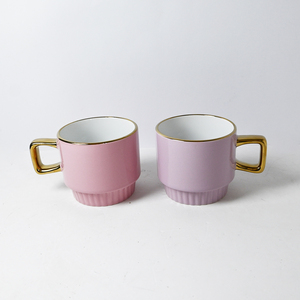 Tazza in Ceramica Bicolore Colorata Best Seller, Tazza in Porcellana con Stampa Serigrafica e Finitura Elettroplaccata - Product Image 1