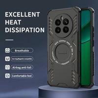 Funda Protectora para Teléfono Realme 12-Plus 15T C37 Neo 7X P4 P4 Pro, de Lujo, con Carga Inalámbrica Magnética, TPU+PC, Doble Capa, Resistente a Golpes