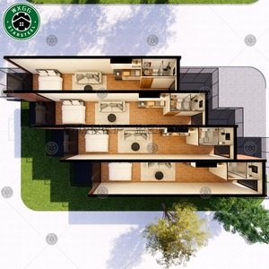 บ้านสำเร็จรูปแบบพับได้เคลื่อนย้ายง่ายพร้อมแผงแซนวิชสำเร็จรูปสำหรับกิจกรรมกลางแจ้งและที่อยู่อาศัย - Product Image 6