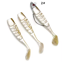 Leurre de pêche Newbility en vente flash, 10 cm, 13 cm, queue en T, accessoires, boîte de vente au détail, leurre en plastique souple