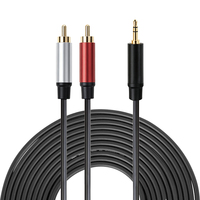 Câble audio Y-Cable Yinyu AC035M 3,5 mm vers double RCA stéréo pour mixeur, amplificateur, studio
