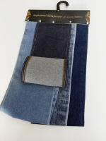 Tissu denim bleu extra large 180 cm, 332 GSM, 9,8 OZ, en mélange de cellulose régénérée écologique polyester/coton, tricot pour filles, vente en gros