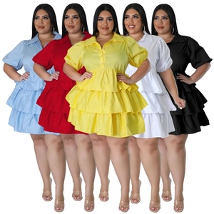 Vendita Calda di <span class=keywords><strong>Abbigliamento</strong></span> Femminile in Stile Europeo e Americano, Vestiti Casual Larghi e Sexy in <span class=keywords><strong>Taglie</strong></span> Grandi per Donna - Product Image 1