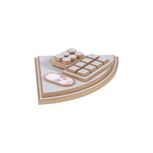 Support de présentation de bijoux multi-matériaux personnalisable pour colliers et bijoux pour hommes, design moderne - Product Image 2