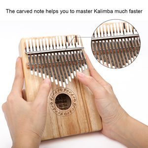 GECKO K17CA B Tone Kalimba à 17 touches en bois <span class=keywords><strong>de</strong></span> camphre massif naturel, <span class=keywords><strong>instrument</strong></span> <span class=keywords><strong>de</strong></span> <span class=keywords><strong>musique</strong></span> creux Mbila, utilisation comme <span class=keywords><strong>tambour</strong></span> - Product Image 3