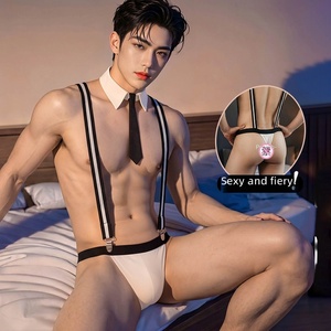 Selección de Temporada, <span class=keywords><strong>Tirantes</strong></span> Unisex de Poliéster en Blanco y Negro, Talla Única, Disfraz de Sirviente Sexy <span class=keywords><strong>para</strong></span> Cosplay, Lencería - Product Image 1