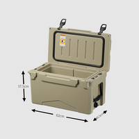 Glacière isotherme carrée mini populaire en LLDPE+PU rotomoulé, couleur kaki, avec serrure, étanche et isolée, excellente performance