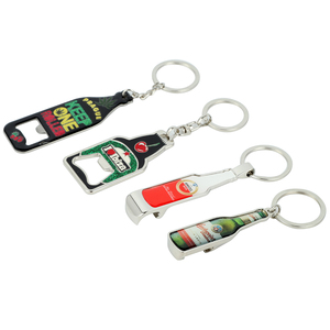 Portatile Mini 3-in-1 multifunzionale portachiavi in metallo personalizzato in lega di zinco apribottiglie per vino e birra per uso esterno - Product Image 1