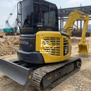 Original <b>Paint</b> Used Komatsu Pc56 Excavator 5.6-ton Mini Digger 28.3kw Power For Construction CE EPA 0.18m³ Bucket pc35 pc45 pc58 - Product Image 1