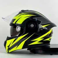 TOOP Casque de moto à rabat avec logo personnalisé, certification DOT au prix le plus bas Casques à moteur modulaire à double visière pour hommes