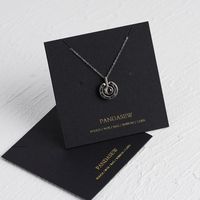 Carte d'affichage de bijoux de mode avec logo personnalisé carte de collier de boucle d'oreille trouée emballage de bijoux étiquettes et cartes