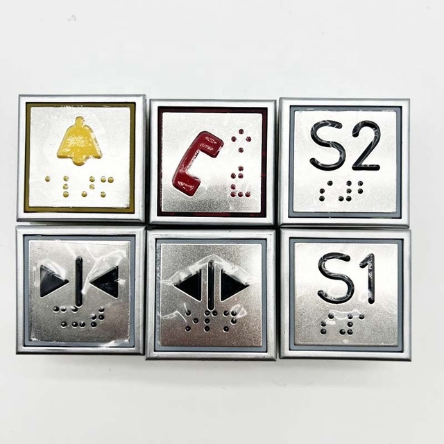 Elevator Button Lift Spare Parts Square Button A4N18898 Blue Light Red Light  for Th*** Factory Price