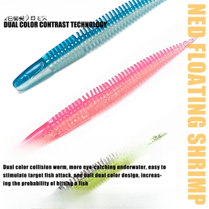 Señuelo blando flotante para pesca <span class=keywords><strong>de</strong></span> loach y insectos, tipo 'light dancing bug', con hilo <span class=keywords><strong>de</strong></span> señuelo 'water noodle', especial para la pesca en aguas negras. - Product Image 4