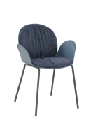 Vente en gros de chaises en plastique pour l'extérieur, design nordique, pétale, incassable en fibre, pour café, événement, restaurant