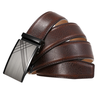 Ceinture en cuir pour homme LY36-24938-1, vente en gros d'usine, ceinture en cuir de vachette à double couche avec boucle automatique