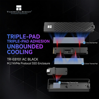 Thermalright TR-EB101 Schwarz 10 Gbit/s M.2 NVMe SSD-Gehäuse USB 3.2 Gen 2 Typ-C PCIe Externes Festplattengehäuse