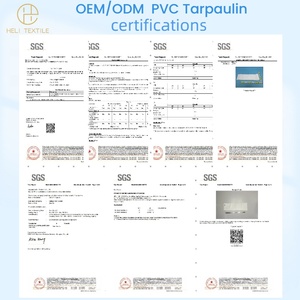 Terpal Kamuflase Heli B1 M2 NFPA701 Anti Api Berlapis PVC Tenun 1000D Anti Jamur Berat Sedang Buatan Sesuai Pesanan Industri - Product Image 6