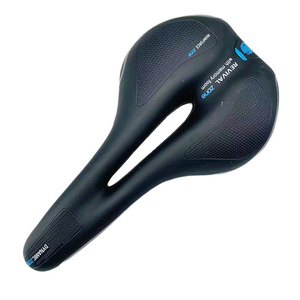 Selle de vélo en cuir pour VTT, coussin confortable, épaissi, creux, haute élasticité, ajustement universel, double usage pour route et montagne - Product Image 4