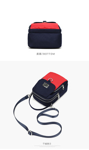 Women's <b>Small</b> Square Crossbody Handbag Trendy Casual Fashion Style with Zip Closure and Waterproof Nylon Cloth Single Shoulder - Product Image 6