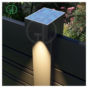 GD personalizado fácil de montar sin excavación en polvo recubierto de aleación de aluminio negro valla puerta jardín piscina vallas de aluminio con privacidad - Product Image 3