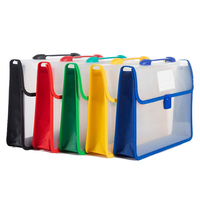 Carpeta de archivos transparente expansible de PP profesional de gran capacidad A4 bolsa de documentos Portátil Bolsa de sobre para uso escolar