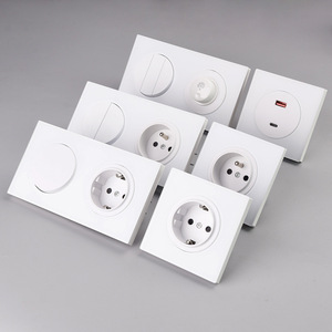 <span class=keywords><strong>Prise</strong></span> murale de charge super rapide 45W modèle 82, panneau en verre, style européen, type-C + USB, pour Android et <span class=keywords><strong>iPhone</strong></span> - Product Image 3