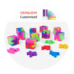 Câu đố kim tự tháp soododo bán buôn thiết kế mới sáng tạo sản phẩm khuyến mãi 3D đồ chơi hình bút chì tẩy - Product Image 4