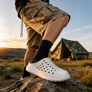 Sandalias de EVA Impermeables para Hombre con Logotipo Personalizado, Correa Ajustable y Dijes DIY para Playa y Agua - Product Image 4