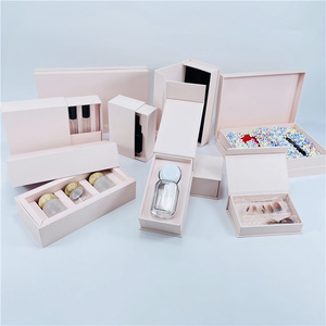 مجموعة هدايا منتجات العناية الشخصية الفاخرة، علبة ترويجية قابلة للطي مع مغناطيس، علبة تغليف ورقية مغناطيسية مع مقبض للحمل - Product Image 5