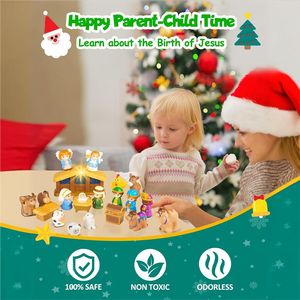 Calendario de <span class=keywords><strong>Adviento</strong></span> 2024 para Niños, Calendario de <span class=keywords><strong>Adviento</strong></span> <span class=keywords><strong>Cristiano</strong></span> con Historia de la Natividad para Niños Pequeños - Product Image 3